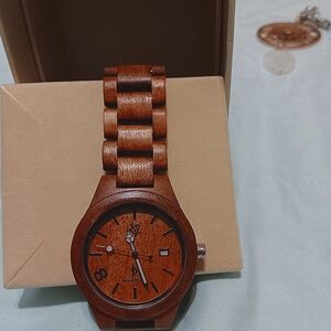 Bean and vanilla wooden watchs